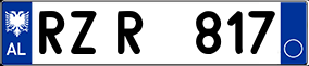 Trailer License Plate